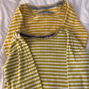 Chartreuse colored stripes, 2-3t